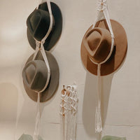 Macrame Hat Hanger - Handmade
